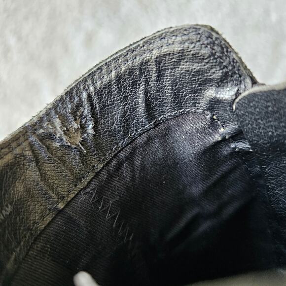 Frye Women Judith Leather Dual Zip Fashion Heeled Ankle Booties Size 8.5M Black - Picture 6 of 8